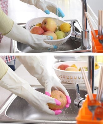 家務清潔洗衣手套洗碗橡膠 乳膠手套家用防水乳膠手套sy602