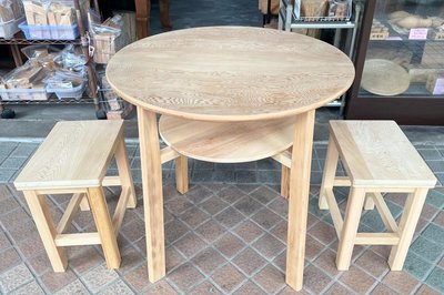 台灣檜木小圓桌