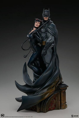 新款推薦  ??Sideshow 20寸 Batman and Catwoman 蝙蝠俠與貓女 200618MX379