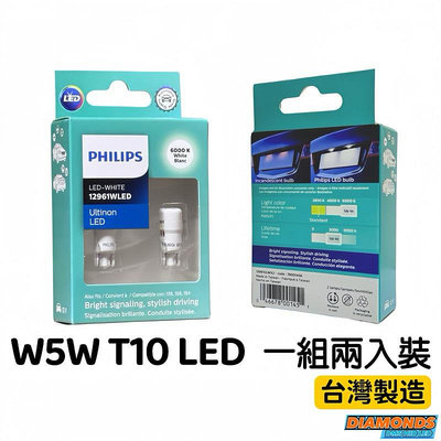 禾川 PHILIPS飛利浦 W5W T10 LED 6000K 台灣製造