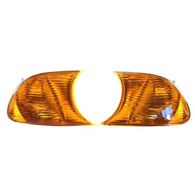 新品 汽車角燈適用於寶馬E46兩門1998-2001年黃色一對GZ.L085ML GZ.L08- 可開發票