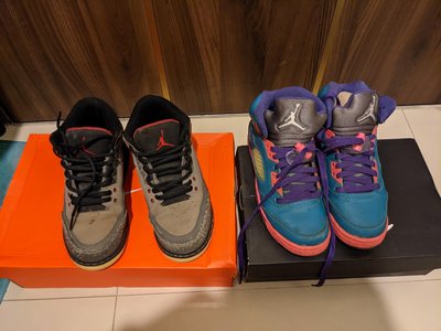 Nike Jordan 女鞋 size: 4.5Y 兩雙 兩雙一起賣1000