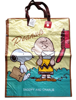 【卡漫迷】 特價出清 日版 Snoopy 批貨袋 直64 查理布朗 ㊣版 棉被袋 購物袋 收納袋 萬用 史努比 史奴比