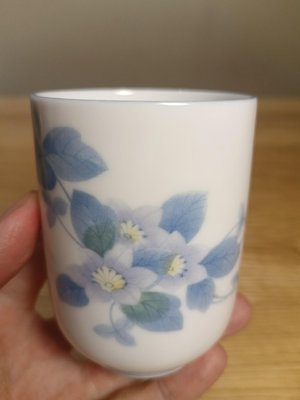 日本回流，光峰山茶花骨瓷主人杯，聞香杯，茶杯。畫片稀有。隨單