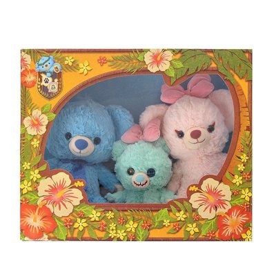 大學熊史迪奇（藍莓）醜ㄚ頭（派）安琪（貝莉）初代復刻精裝版禮盒 日本迪士尼商店UniBEARsity~彤小皮的遊go世界
