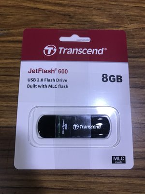 點子電腦☆北投@ Transcend 創見 JetFlash 600 8G MLC USB 2.0 隨身碟☆340元