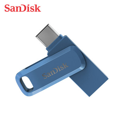 SanDisk Ultra GO 海軍藍 OTG 旋轉隨身碟 128G (SD-DDC3-NB-128G)