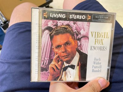 私物。九成新 CD Virgil Fox 維吉爾·福克斯 Encores 波瀾壯闊的管風琴曲
