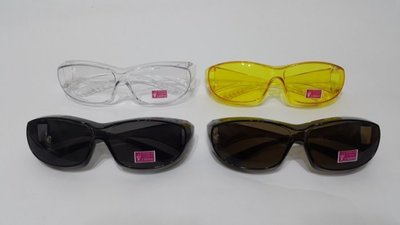 台灣製造 運動眼鏡 防風眼鏡 護目鏡 抗uv400 強化防爆安全鏡片(近視可用)可將眼鏡包覆一起戴(多色可選)501