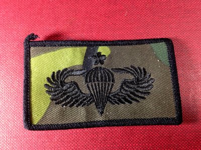 【布章。臂章】航空特戰傘兵胸章徽章(草綠)/布章 電繡 貼布 臂章 刺繡