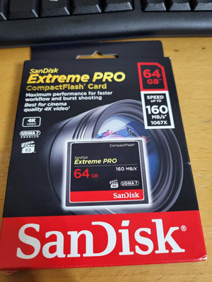 現貨實拍 SanDisk Extreme Pro CF 64GB 160MB 記憶卡 公司貨 板橋區自取$1700
