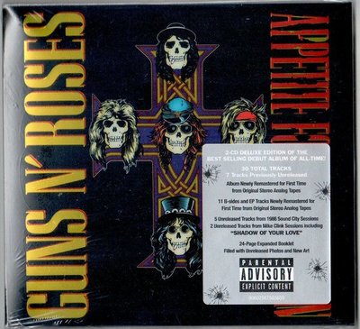 【搖滾帝國】美國重金屬樂團 GUNS N' ROSES / Appetite For Destruction 2CD