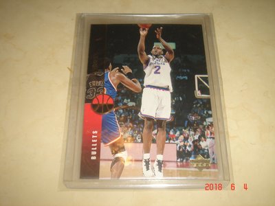 美國職籃 NBA Bullets Chris Webber 1995 Upper Deck #322 球員卡