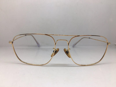六七十年年代法國產Morel金色包金眼鏡架飛行員款