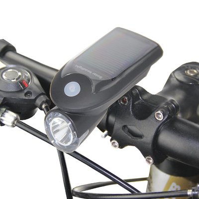 自行車太陽能充電前燈 USB自行車燈 騎行裝備     山地自行車前燈