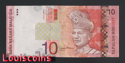 【Louis Coins】B1806-MALAYSIA-ND (2004)馬來西亞紙幣,10 Ringgit