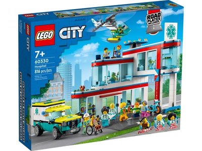 積木總動員  LEGO 60330 City系列 城市醫院 外盒:48*38*9.5CM 816PCS