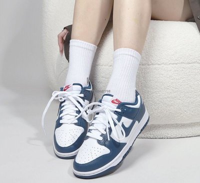 【正品】Nike Dunk Low Retro 白藏青 復古休閑耐克板鞋 Dd1391-400男女鞋