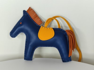 愛馬仕 Hermes RODEO MM 羊皮小馬配件 藍黃橘 三配色 便宜出售
