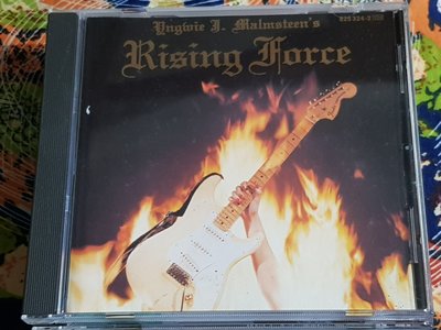 R西洋團(二手CD)YNGWIE J.MALMSTEEN'S.RISING FORCE~銀圈西德版.無IFPI~~(字)