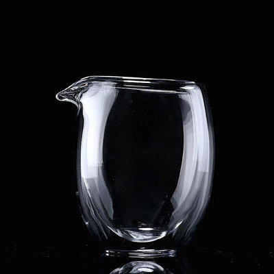 一帆百貨鋪雙層隔熱玻璃公道杯大中小號茶海功夫茶具配件耐熱透明