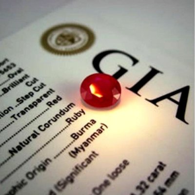 GIA證書1.32克拉天然緬甸鴿血紅紅寶石