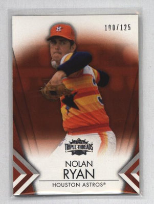 Nolan Ryan 限量卡 2012 Topps Triple Threads 限量125張