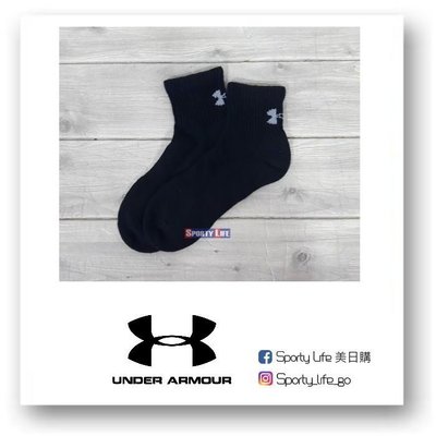 【SL美日購】Under Armour Quarter Socks 短襪 襪子 踝襪 運動襪 UA 黑色 美國代購