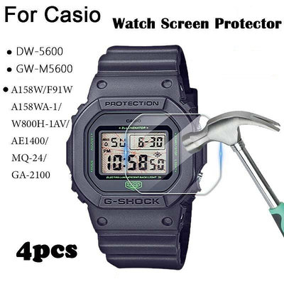 防水防刮貼膜手錶屏幕保護膜適用於卡西歐 G-Shock DW560as【飛女洋裝】