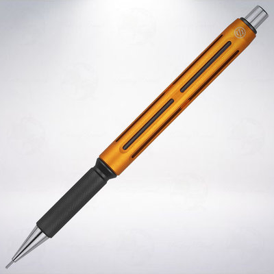 美國 Spoke 6 0.5mm 全金屬製圖滾花握位自動鉛筆: 橘色/槍灰色/8.6mm
