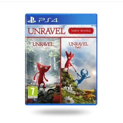 【爆款】PS4正版雙人游戲 毛線小精靈1 2 Unravel 2 合集 英文 1+2 光盤碟