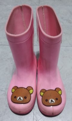 拉拉熊 粉色果凍雨鞋