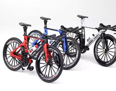 全新 現貨 可動 1 : 10 合金自行車模型 玩具 - TT 計時賽車 藍色 / 銀色 / 紅色