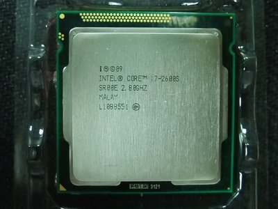 【含稅】Intel Core i7-2600S 2.8G SR00E 1155 四核八線 65W  正式散片CPU一年保