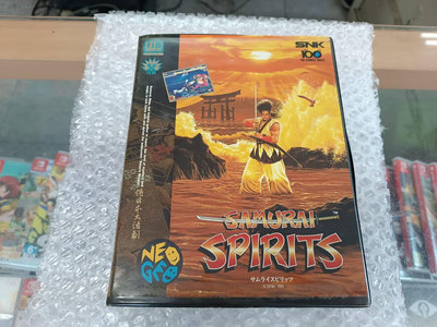 新北市板橋可面交賣稀少SNK大卡原版強片~SAMURAI SPIRITS 侍魂 盒書齊全~實體店面可面交