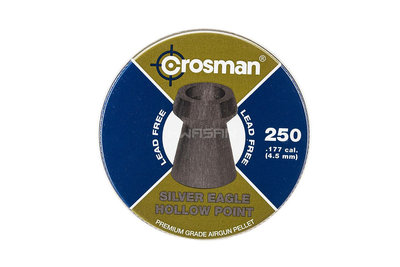 （倖存者）Crosman 250發 4.5mm .177 凹頭喇叭彈鉛彈