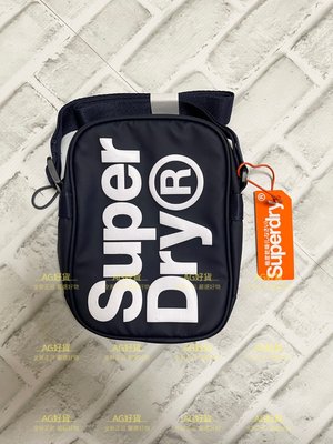 極度乾燥 ㊣ Superdry Side Bag 側背包 斜肩包 隨身包 小包 手機袋 海軍藍 SD 現貨 正品