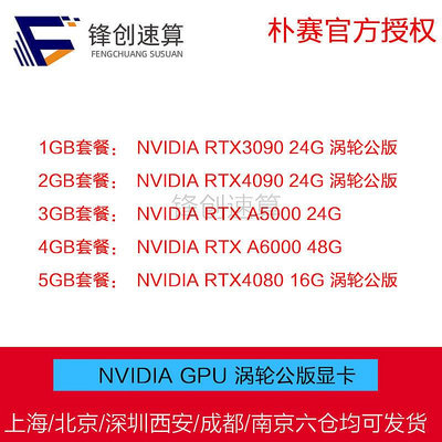 眾誠優品 RTX3090 4080 4090 A4500 A5000 A6000 24G48G GPU渦輪公版顯卡 KF845