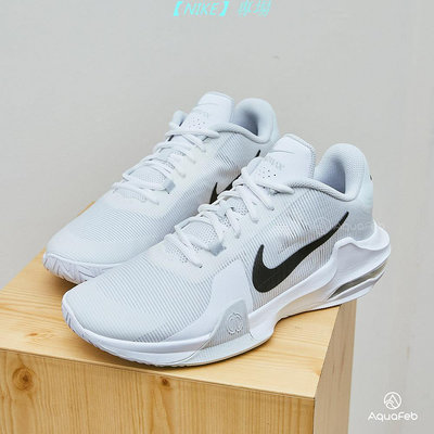 【NIKE 專場】耐吉Nike Air 耐吉Max Impac耐吉t 4 男 白 運耐吉動 休閒 籃球鞋 耐吉DM1124-10耐吉0