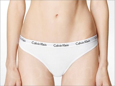 美國真品 CK內著 Calvin Klein卡文克萊白色棉質細版Logo低腰三角內褲 S M L號 愛Coach包包