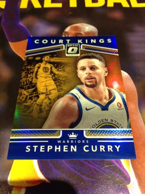 17 18 Optic - Stephen Curry 限量/85 藍亮面平行特卡 Court Kings