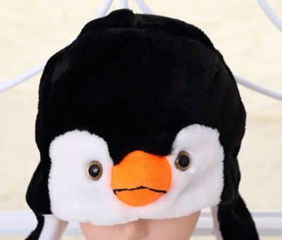 艾蜜莉舞蹈用品*表演帽*動物造形帽/企鵝造形帽頭套$200元