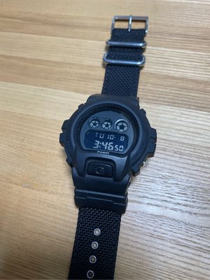 《二手好物》Casio gshock DW 6900BBN-1 帆布錶帶 手錶