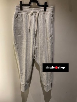 【Simple Shop】NIKE NSW 運動長褲 車線 縮口褲 棉褲 長褲 灰色 男款 DA0020-050