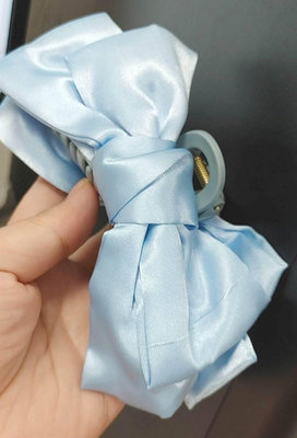 藍色緞帶蝴蝶結-13公分-藍色
