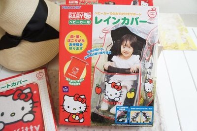 【36號日本雜貨直營】日本Sanrio Hello Kitty 超可愛手推車雨衣（特價）