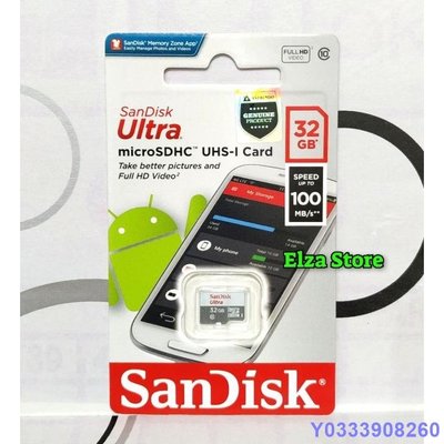 布袋小子Sandisk Ultra Class 10gb MicroSD 存儲卡高達 100MB/s Micro SD 官