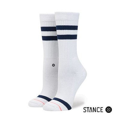 (I LOVE 樂多) STANCE 雙條線設計款 中筒襪 長襪