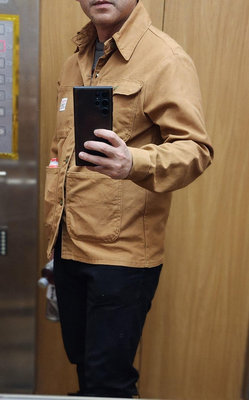 美國製 POINTER BRAND Chore coat 工裝外套 四口袋 獵裝卡其色 S號