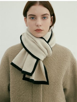 外單高品質 100%純山羊絨圍巾針織男女通用純色保暖披肩圍脖兩用